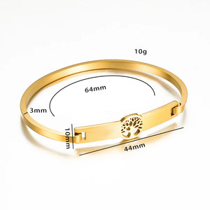 Stainless Steel Bangles Love Cross Charm Cuff Bracelets