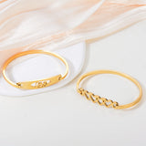 Stainless Steel Bangles Love Cross Charm Cuff Bracelets