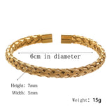 Classic Stainless Steel Chain Link Cuff Bracelet Men Women OL Jewelry