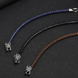 Classic Stainless Steel Leather Bracelet Retro Accessories