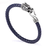 Classic Stainless Steel Leather Bracelet Retro Accessories