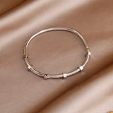 Stainless Steel Crystal Bangles for Women