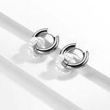Stainless Steel Round Hoop Earrings for Women
