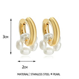 Stainless Steel Round Hoop Earrings for Women
