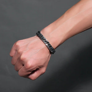 Stainless Steel Cuban Chain Bracelet Anklet for Women