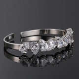 Adjustable Water Drop Zircon Bangle - Wedding Gift