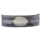 Classic Strands Wrap Rope Bracelet Boho Lapis Lazuli Stone Charm Bangle
