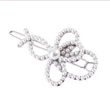 Light Yellow Alloy Chinese Knot Hair Jewelry with Pearl