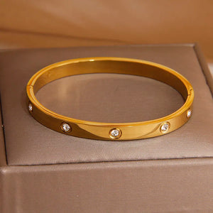 Stainless Steel Charm Bracelet Crystal Bracelet Gift