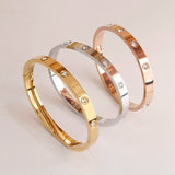 Stainless Steel Charm Bracelet Crystal Bracelet Gift