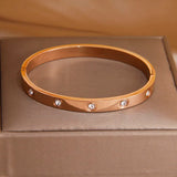 Stainless Steel Charm Bracelet Crystal Bracelet Gift