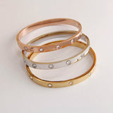 Stainless Steel Charm Bracelet Crystal Bracelet Gift