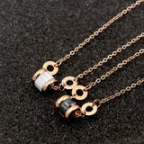 Roman Number Circle 4 Crystal Bracelet Stainless Steel Rose Jewelry for Women