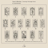 Tarot Cards Pendant Necklace Stainless Steel Box Chain Divination Choker