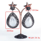 Mother Of Pearl Shell Tear Drop Earrings
