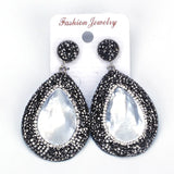 Mother Of Pearl Shell Tear Drop Earrings