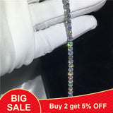 Classic Tennis Bracelet 3mm 5A CZ Filled Engagement Wedding Bridal Gift