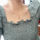 Three-color Three-ring Pendant Necklace for Women