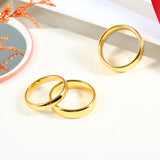Classic Tungsten Carbide Rings 4/6/8mm Gold Couple Wedding Bands Zirconia Gift