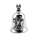 12 Constellations Bell Pendant Stainless Steel Charm Horoscope Motorcycle Biker