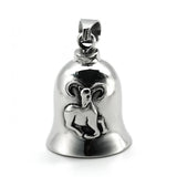 12 Constellations Bell Pendant Stainless Steel Charm Horoscope Motorcycle Biker
