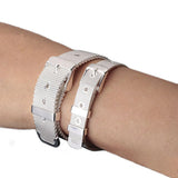 Unisex 925 Silver Bracelet Watch Strap Chain Bracelet - Charm Jewelry