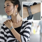Unisex 925 Silver Bracelet Watch Strap Chain Bracelet - Charm Jewelry