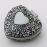 Vintage Heart-Shaped Jewelry Box: Small Trinket Organizer
