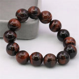 Vintage Red Tiger Eye Stone Round Beads Bracelet Bangle
