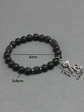 Vintage Beads Bracelet with Astronaut Charm