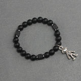 Vintage Beads Bracelet with Astronaut Charm