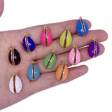 Vintage Shell Pendant Enamel Ocean Style Jewelry Beach Accessories