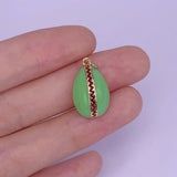 Vintage Shell Pendant Enamel Ocean Style Jewelry Beach Accessories