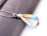 Water Drop Shaped Necklace Crystal Women Necklace Charmes Gift
