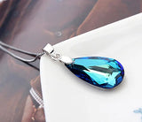 Water Drop Shaped Necklace Crystal Women Necklace Charmes Gift