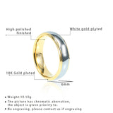 Classic Tungsten Carbide Wedding Band 6mm and Silver Ring