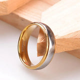 Classic Tungsten Carbide Wedding Band 6mm and Silver Ring