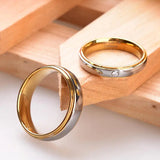 Classic Tungsten Carbide Wedding Band 6mm and Silver Ring