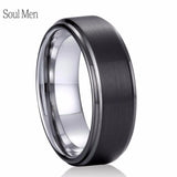 Men's 8mm Tungsten Carbide Wedding Band