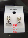 Classic Hollow Rose Simulated Pearl Ear Drop Earrings