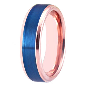 Classic Wedding Engagement Rings, Rose Step Tungsten Ring