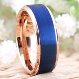 Classic Wedding Engagement Rings, Rose Step Tungsten Ring