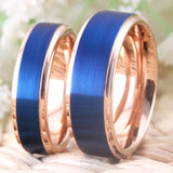 Classic Wedding Engagement Rings, Rose Step Tungsten Ring