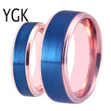 Classic Wedding Engagement Rings, Rose Step Tungsten Ring