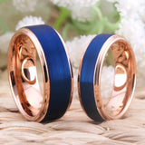 Classic Wedding Engagement Rings, Rose Step Tungsten Ring