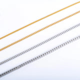Classic Square Box Chain Necklace Stainless Steel Jewelry for Pendants