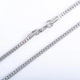 Classic Square Box Chain Necklace Stainless Steel Jewelry for Pendants