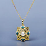 Women's 925 Sterling Silver Geometric Irregular Pendant Necklace