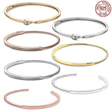 Women's 925 Silver Light I-D Water Drop Bracelet
