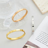 Zircon Cross Nail Bracelets Stainless Steel Jewelry